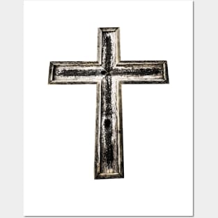 wooden cross Posters and Art